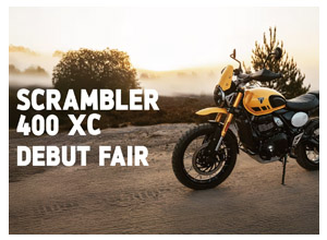 「SCRAMBLER 400 XCデビューフェア」実施！